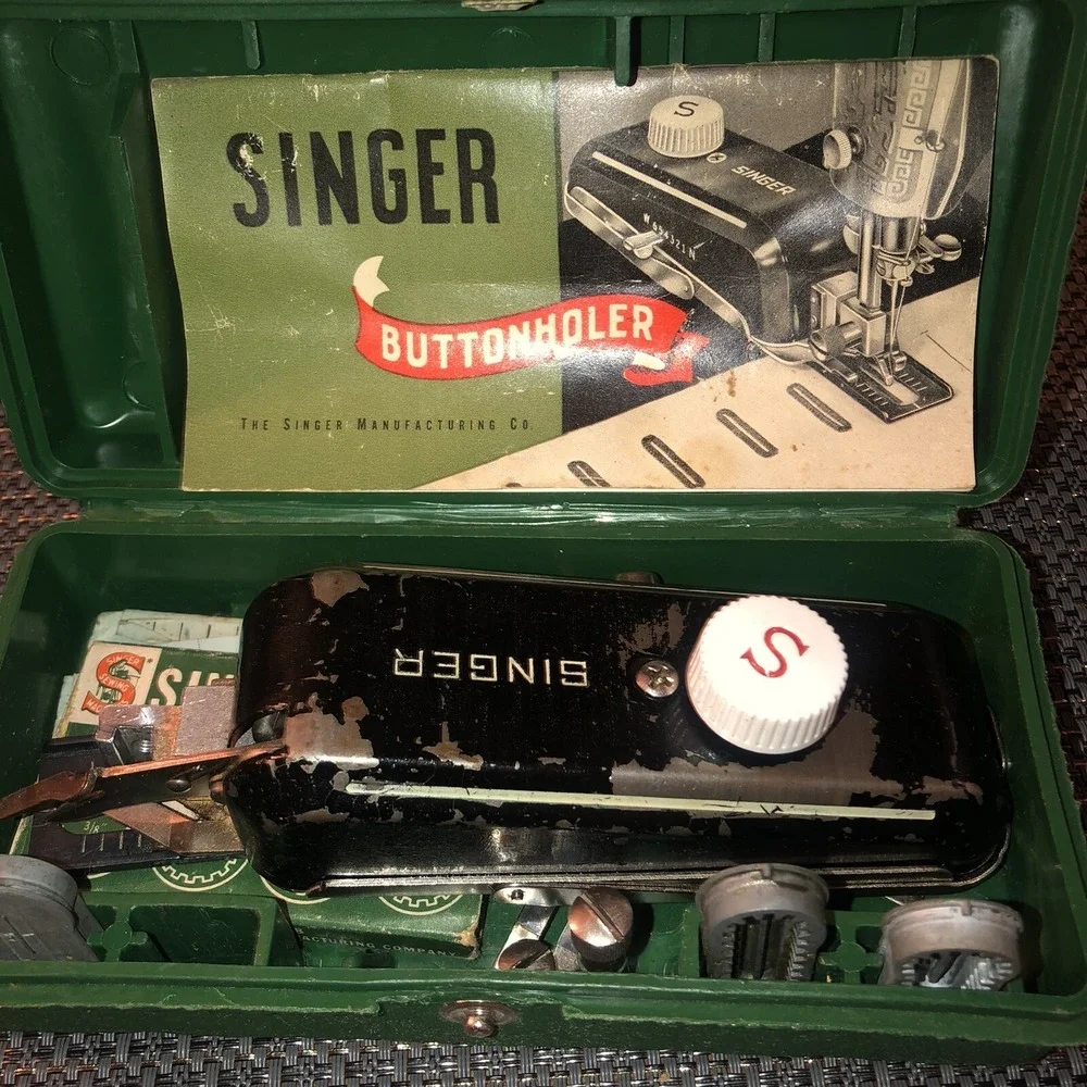 LOT - Vintage Singer buttonholer 160506 Set 8 Templates, Singer 489500, Greist